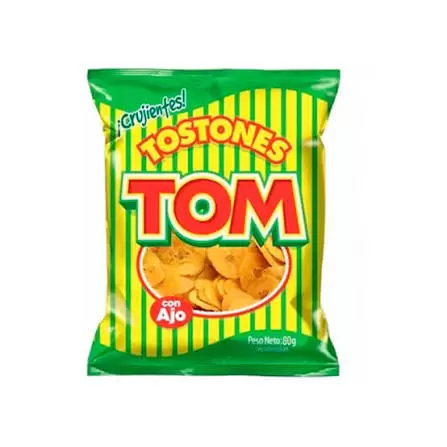 Platanitos TOM ( ajo ) 80gr.
